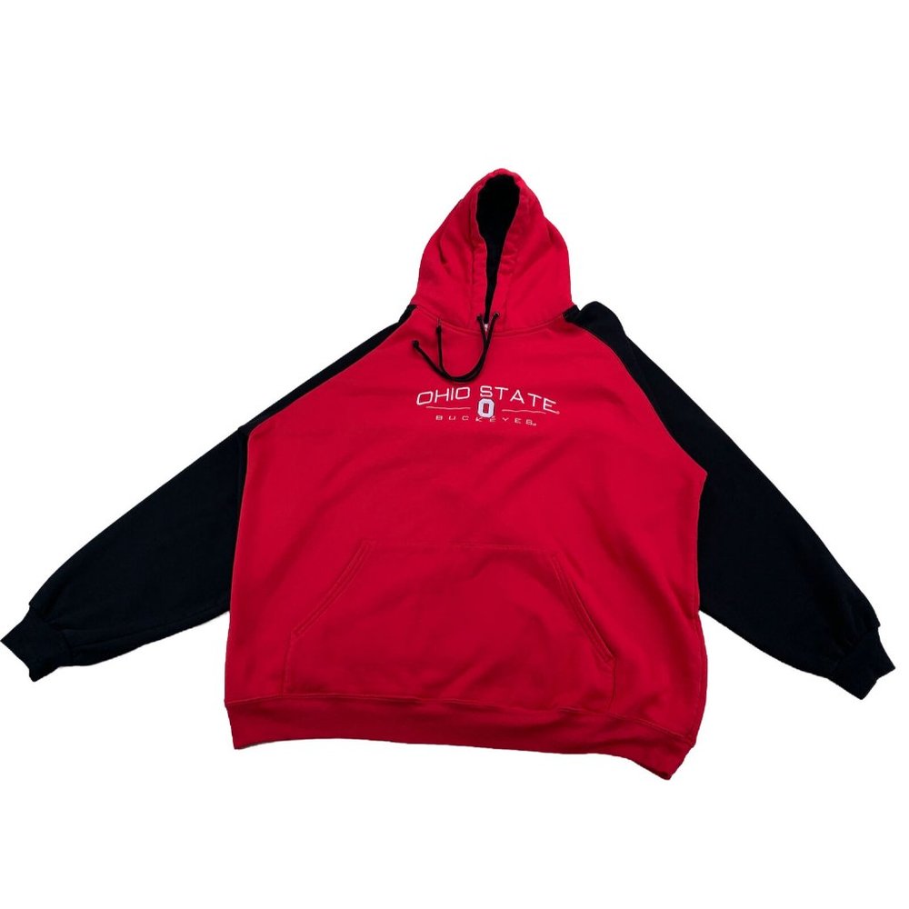 AS Sports Ohio State Buckeyes Adult XL Black Red Hoodie Pullover -108A